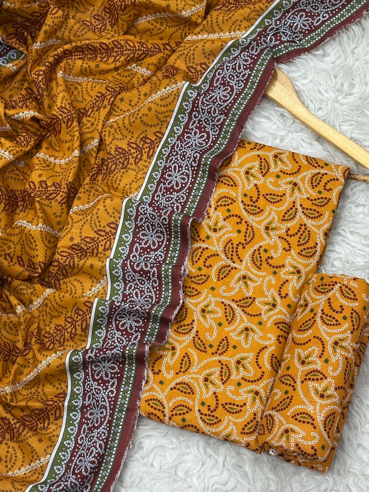 Unstitched Khaddar 3 Piece Digital Printed Dress ( Most trending Orignal Branded )