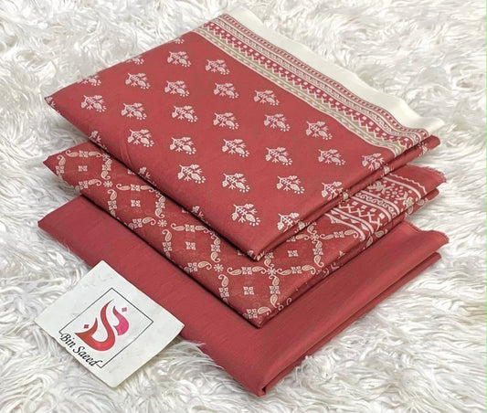 Bin Saeed Lawn 3Pcs (100% Original)