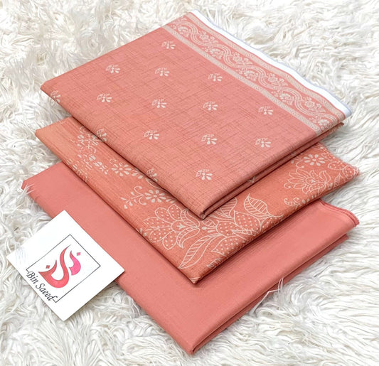 Bin saeed lawn orignal 3Pc