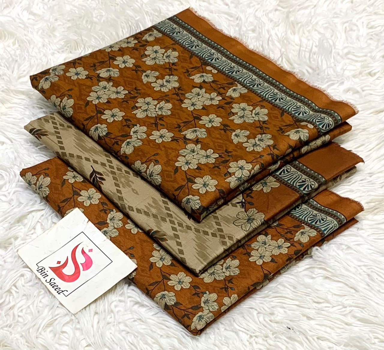 Bin saeed original lawn suits 3pc - My Store