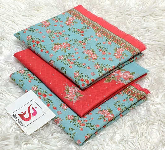 Bin saeed lawn orignal 3pec