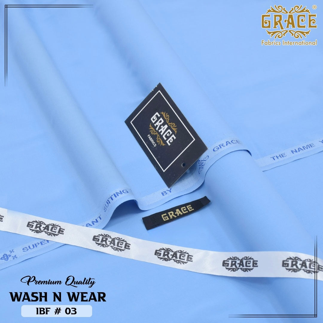 Grace Premium Wash & Wear – Original Men's Unstitched Fabric