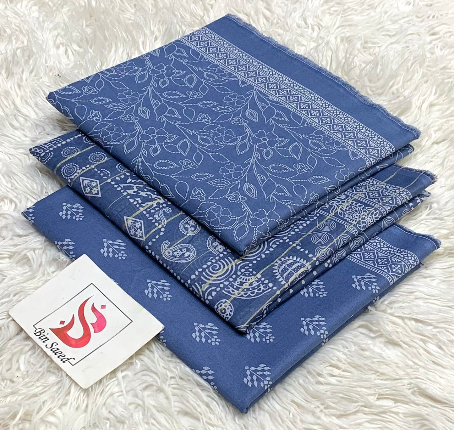 Bin saeed lawn orignal 3Pc
