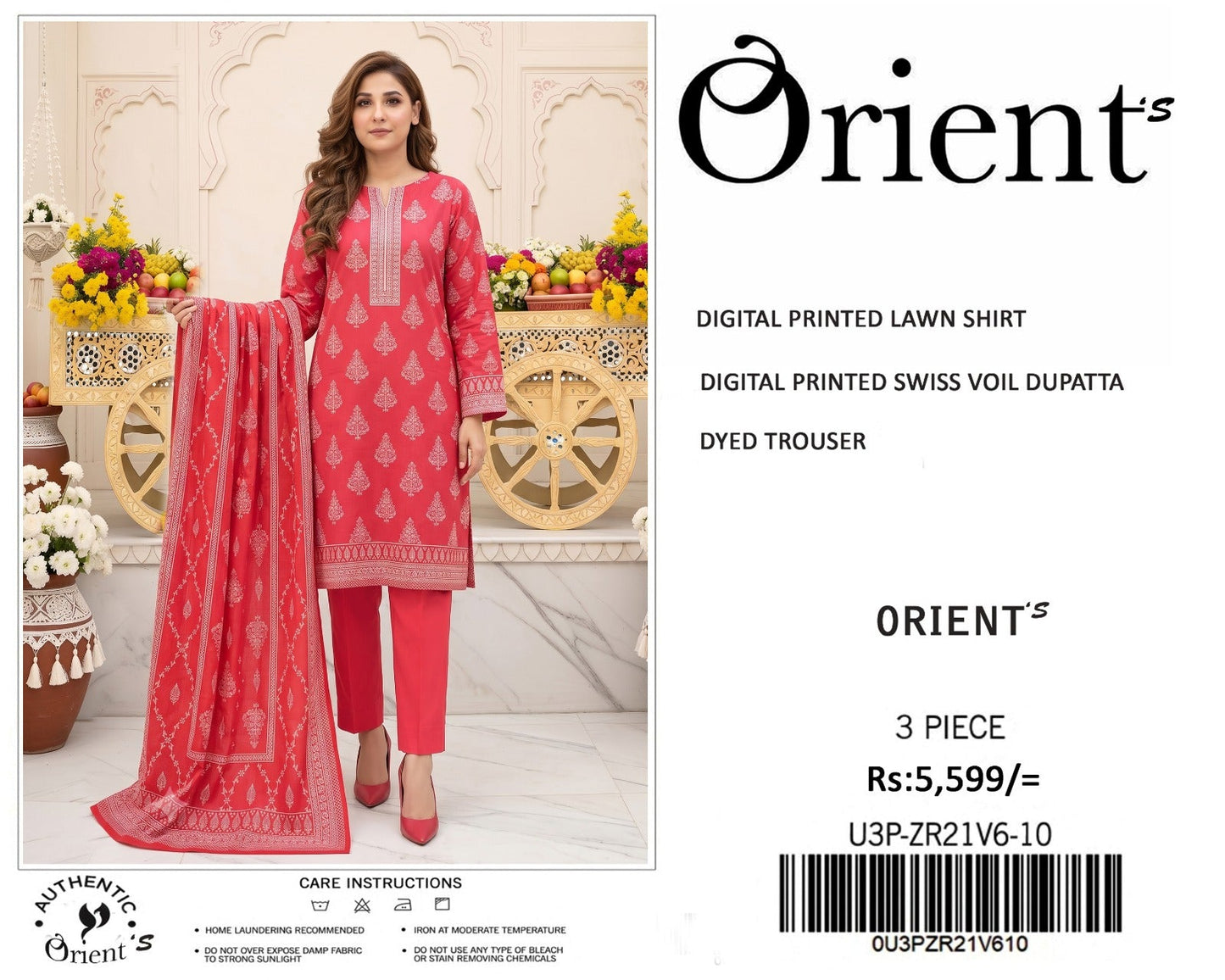 Orient original lawn suits 3pc - My Store