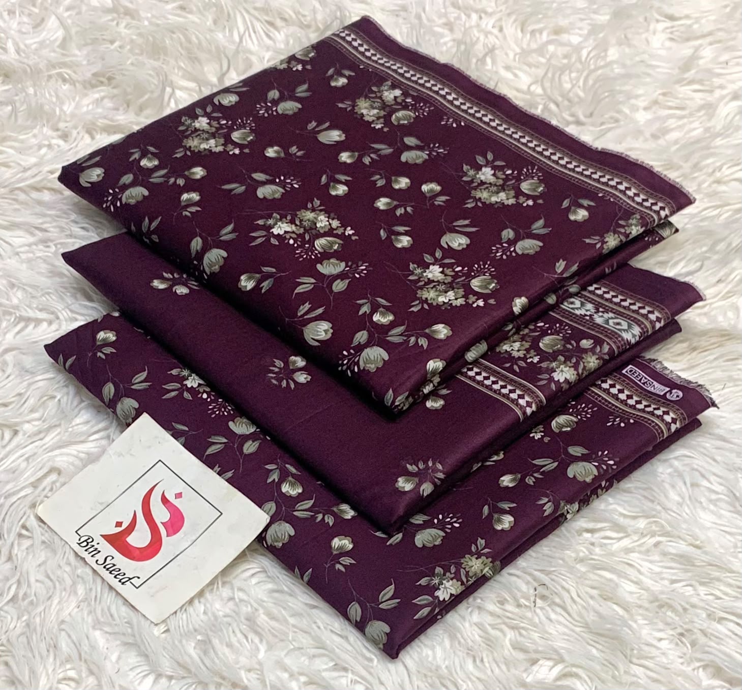 Bin saeed original lawn suits 3pc - My Store