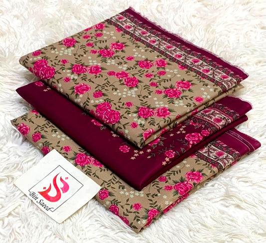 Bin saeed lawn orignal 3Pc - My Store