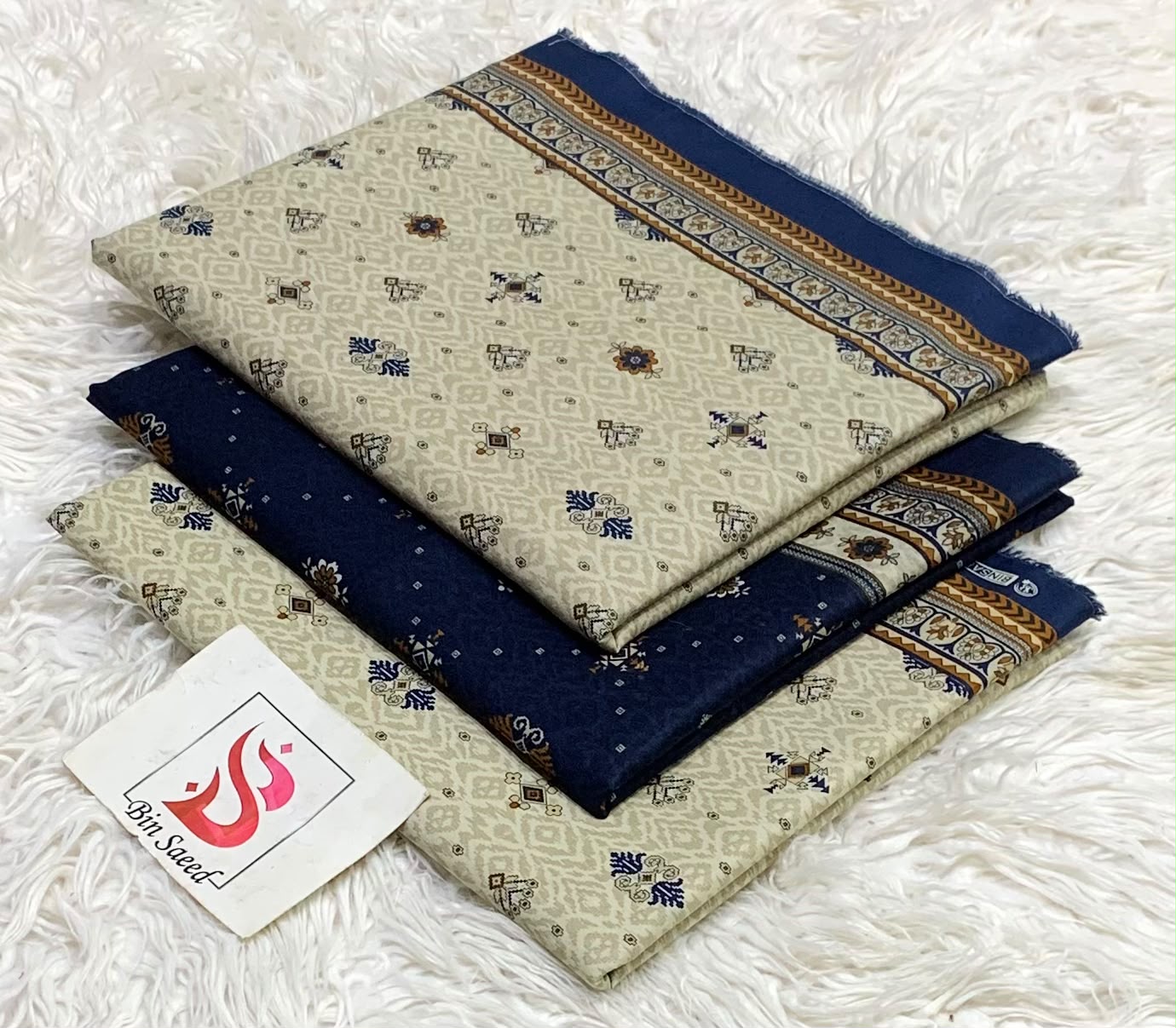 Bin saeed lawn orignal 3Pc - My Store