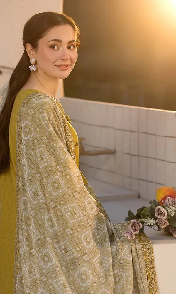 Laam Winter Collection | Embroidered Dhanak 3pc (1311)