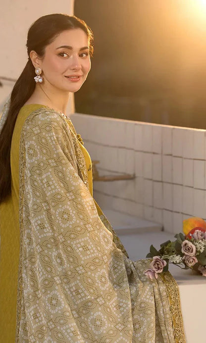 Laam Winter Collection | Embroidered Dhanak 3pc (1311)