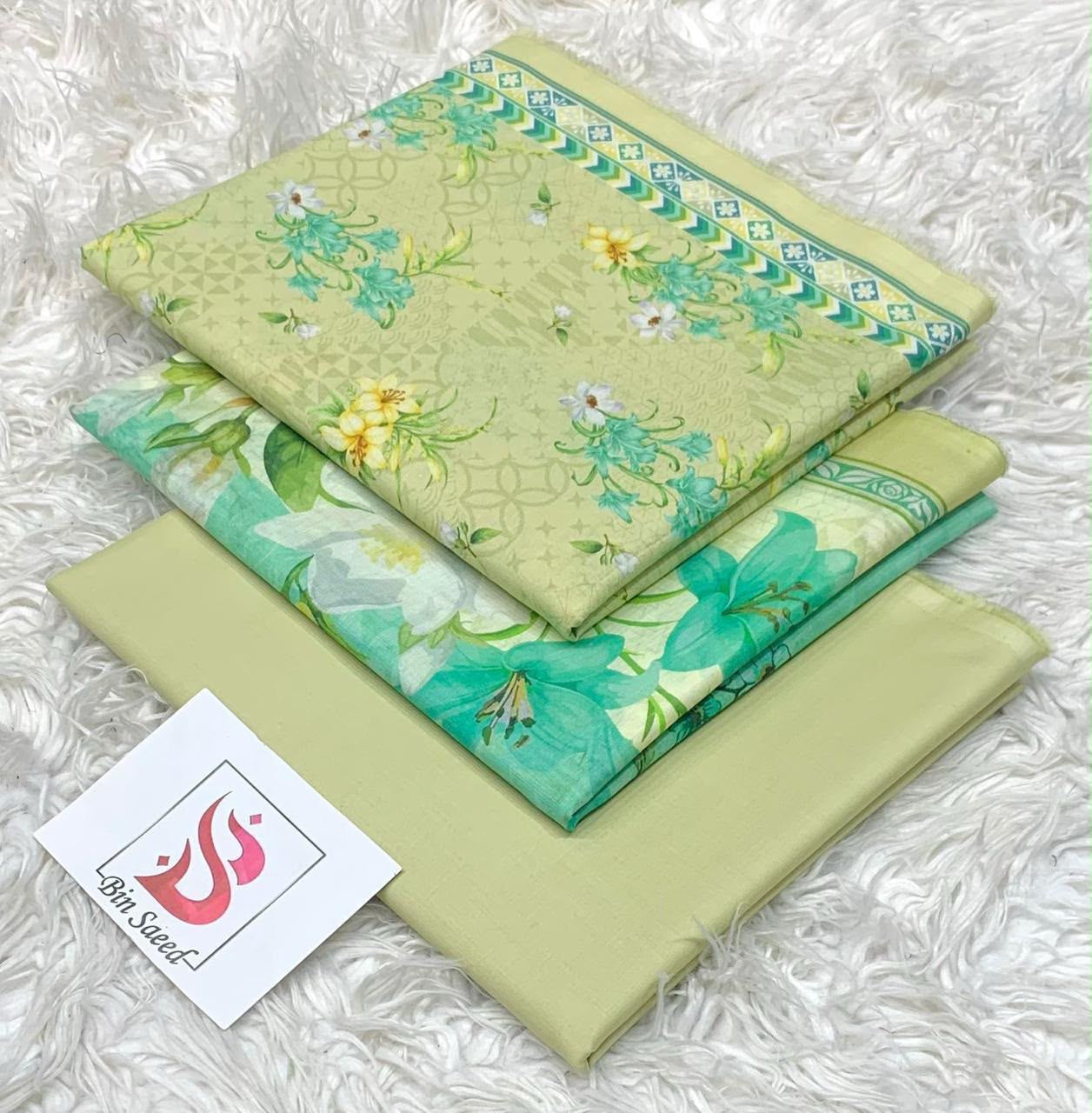 Bin Saeed Lawn Collection 2026 | Original 3 Piece Unstitched Stitched/Ready to wear