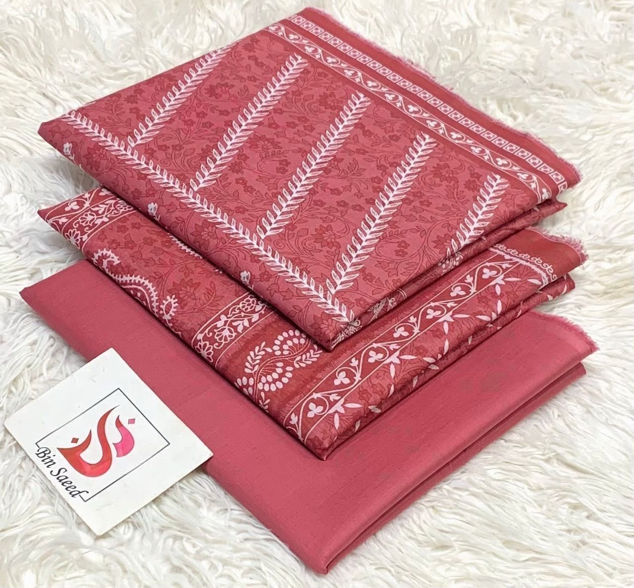 Bin saeed lawn orignal 3Pc - My Store
