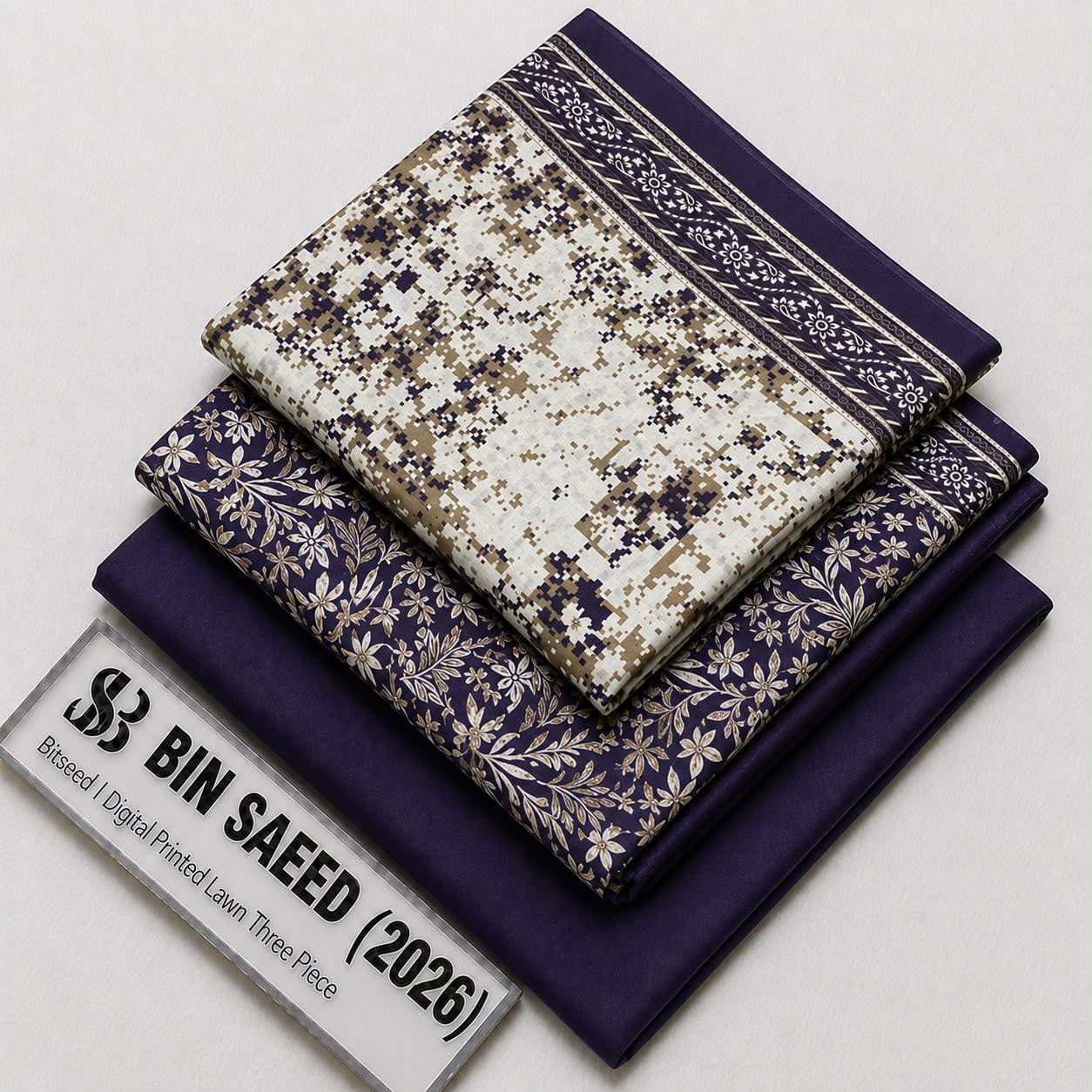 Bin Saeed Lawn Collection 2026 | Original 3 Piece Unstitched Stitched/Ready to wear
