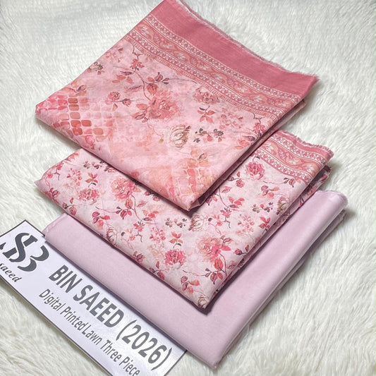 Bin saeed original lawn suits 3pc - My Store