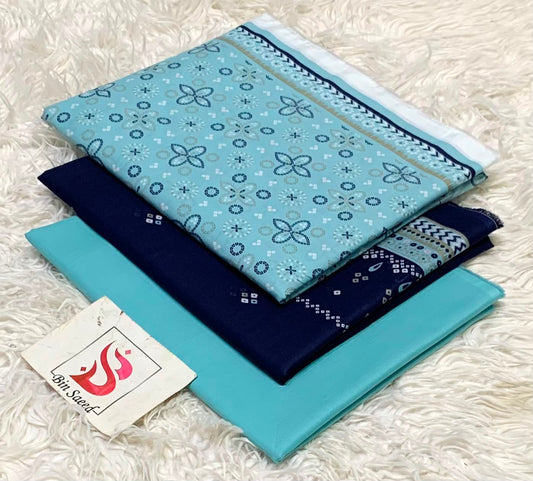 Bin Saeed Lawn 3Pcs (100% Original)