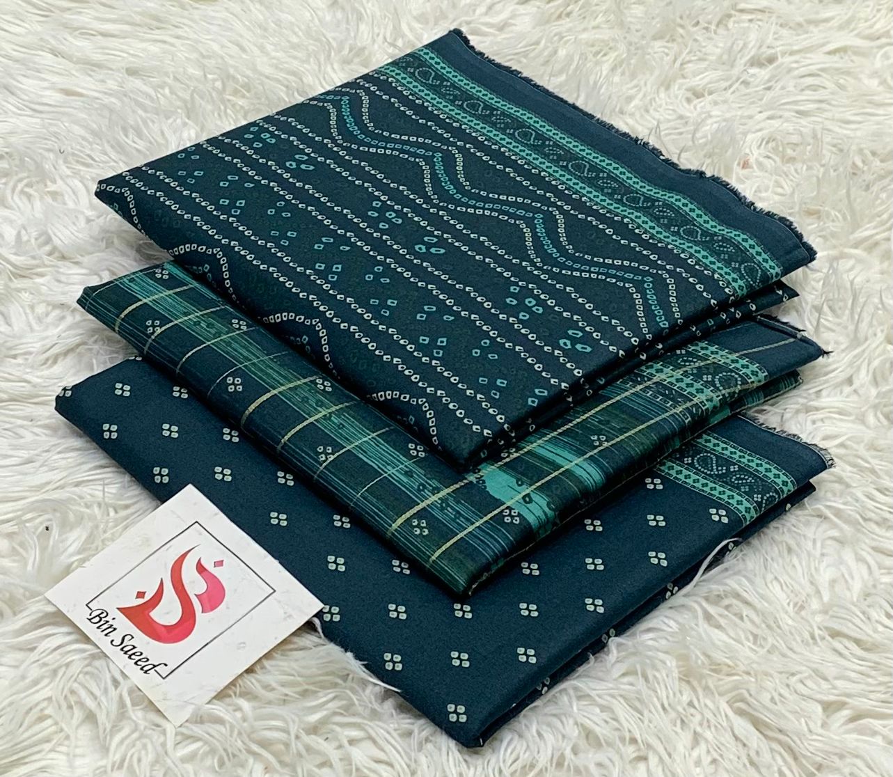 Bin saeed lawn orignal 3pec