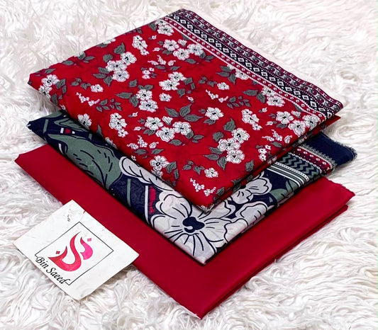 Bin Saeed Lawn 3Pcs (100% Original)