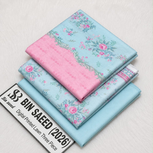Bin saeed original lawn suits 3pc - My Store