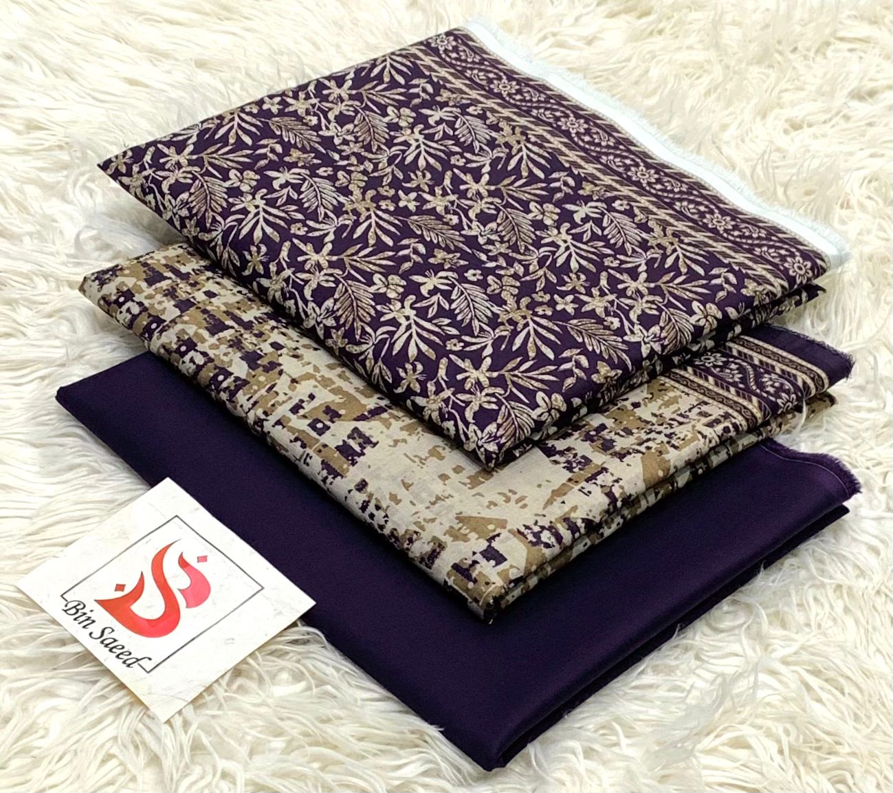 Bin saeed lawn orignal 3pec