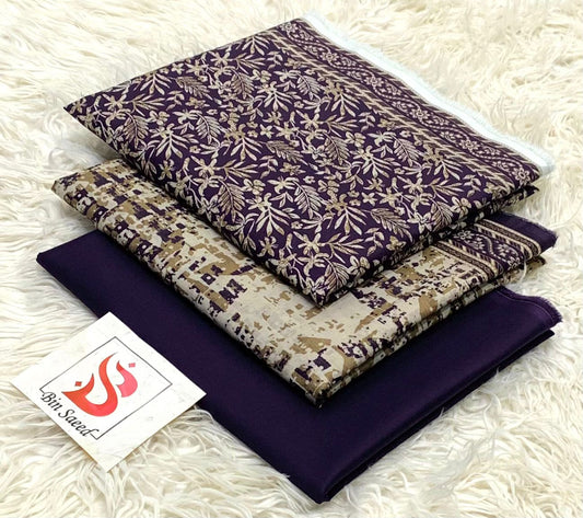 Bin saeed lawn orignal 3pec