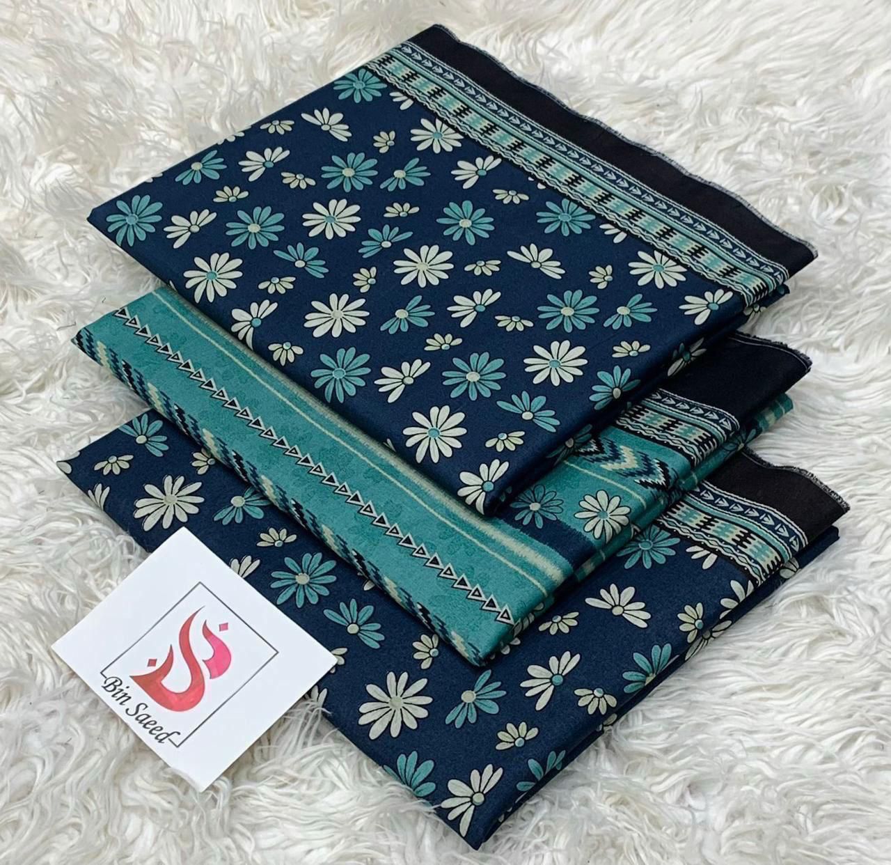 Bin saeed lawn orignal 3Pc