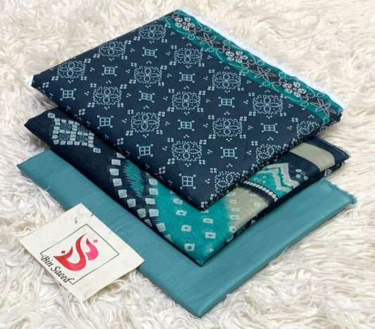 Bin Saeed Lawn 3Pcs (100% Original)