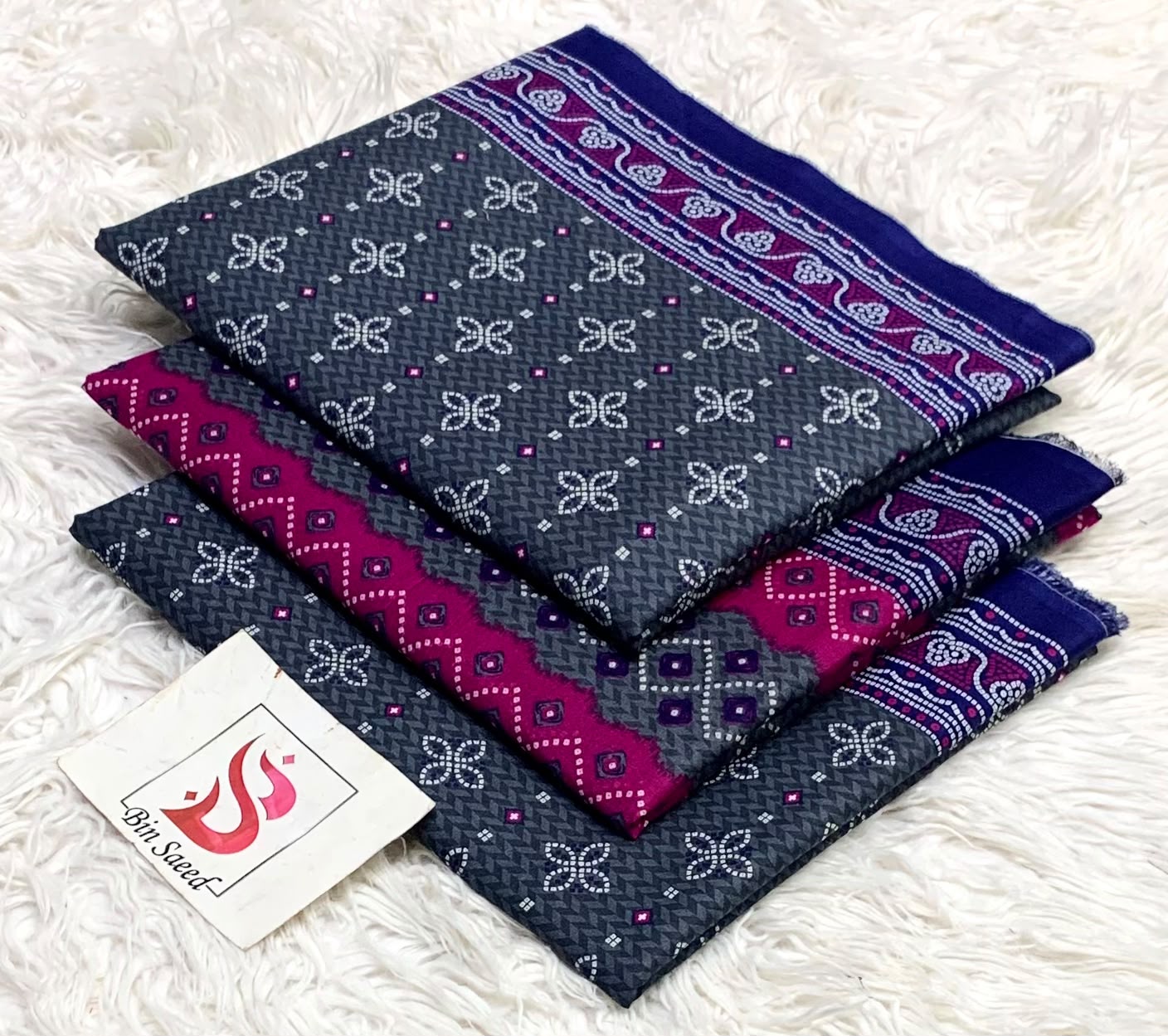 Bin saeed original lawn suits 3pc - My Store