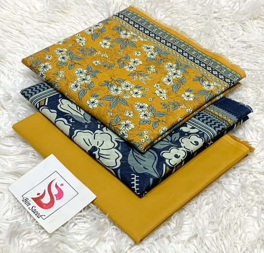 Bin saeed lawn orignal 3Pc