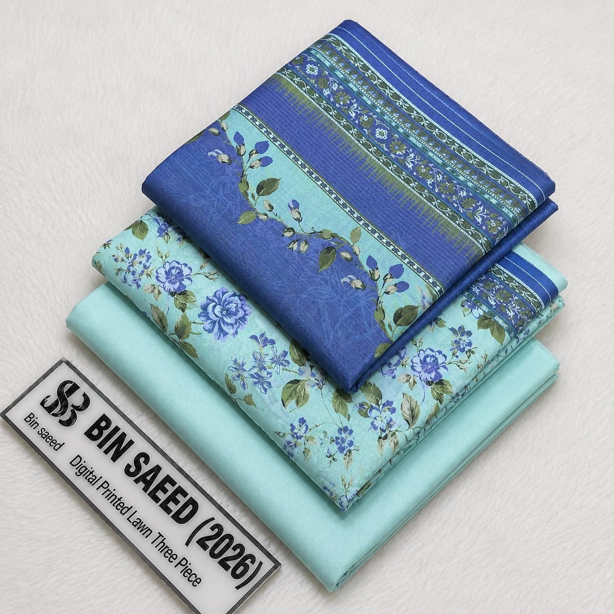 Bin Saeed Lawn Collection 2026 | Original 3 Piece Unstitched Stitched/Ready to wear