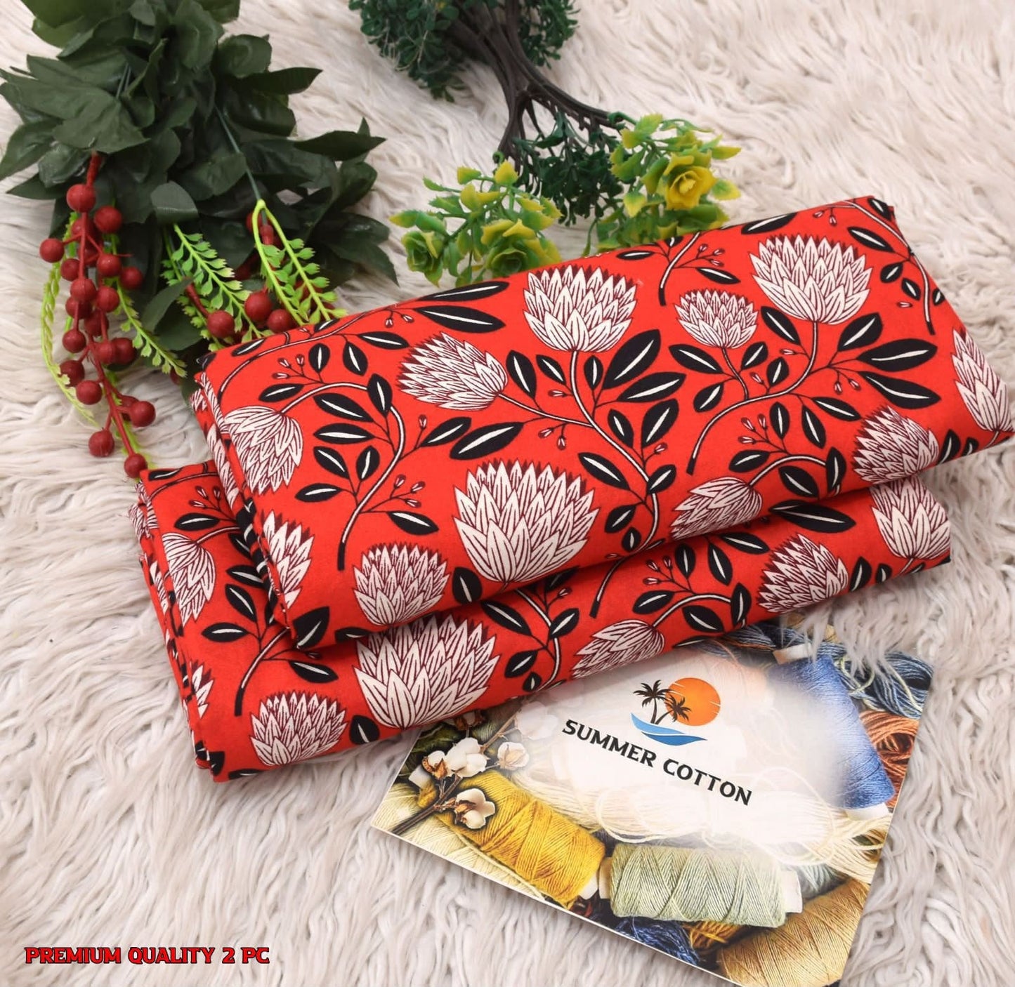 All Over Digital Printed Four Season Cotton-2PC - My Store