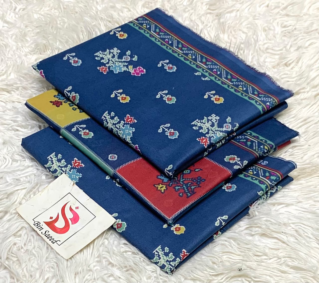 Bin saeed lawn orignal 3Pc - My Store