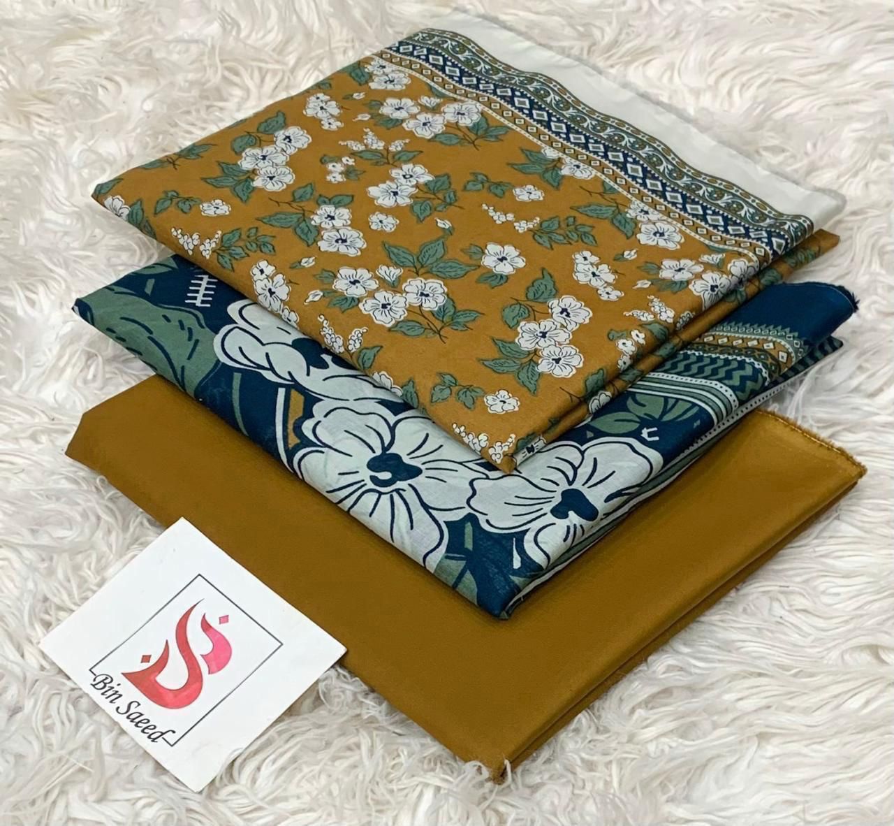 Bin saeed lawn orignal 3Pc