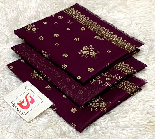 Bin Saeed Lawn 3Pcs (100% Original)
