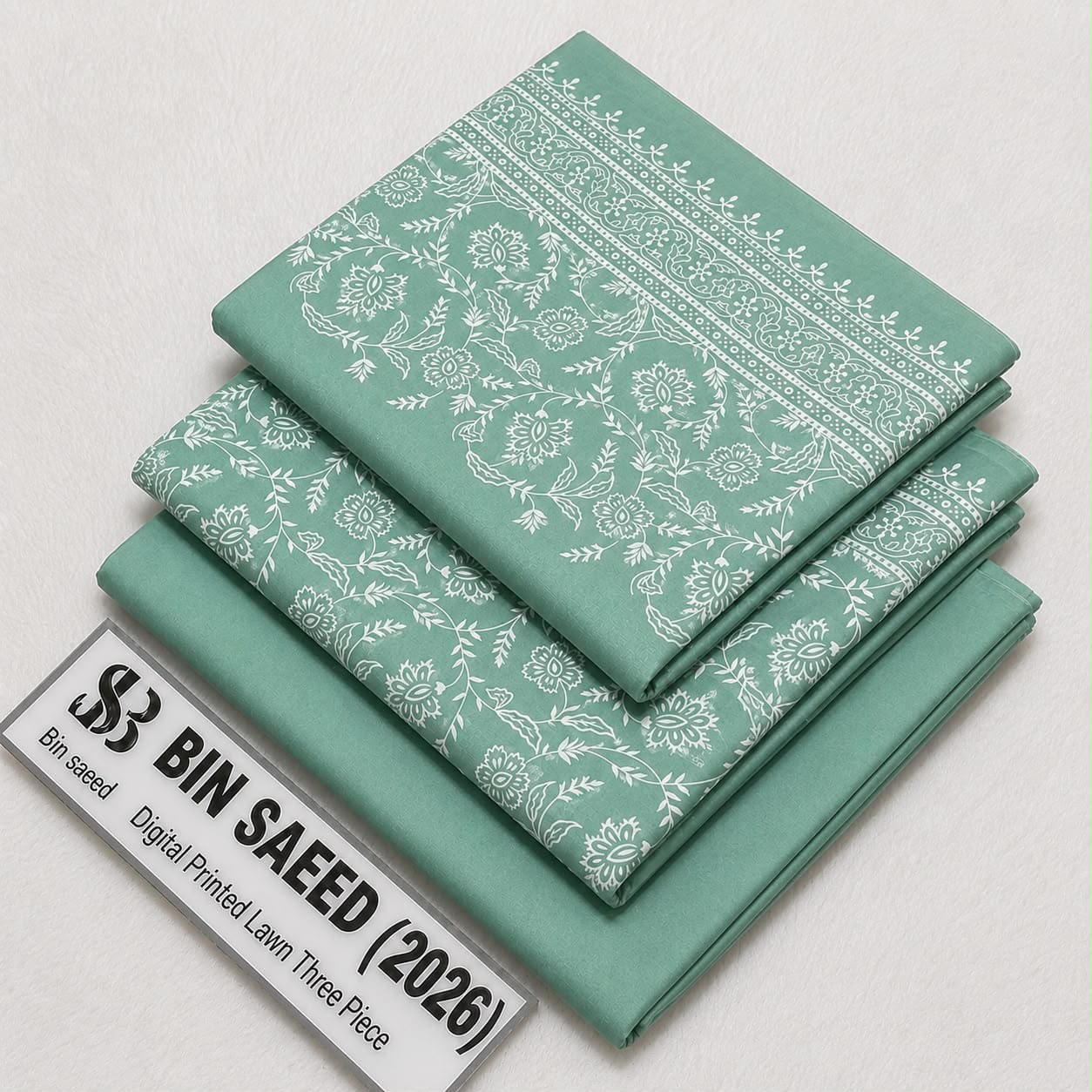 Bin Saeed Lawn 3Pcs (100% Original)