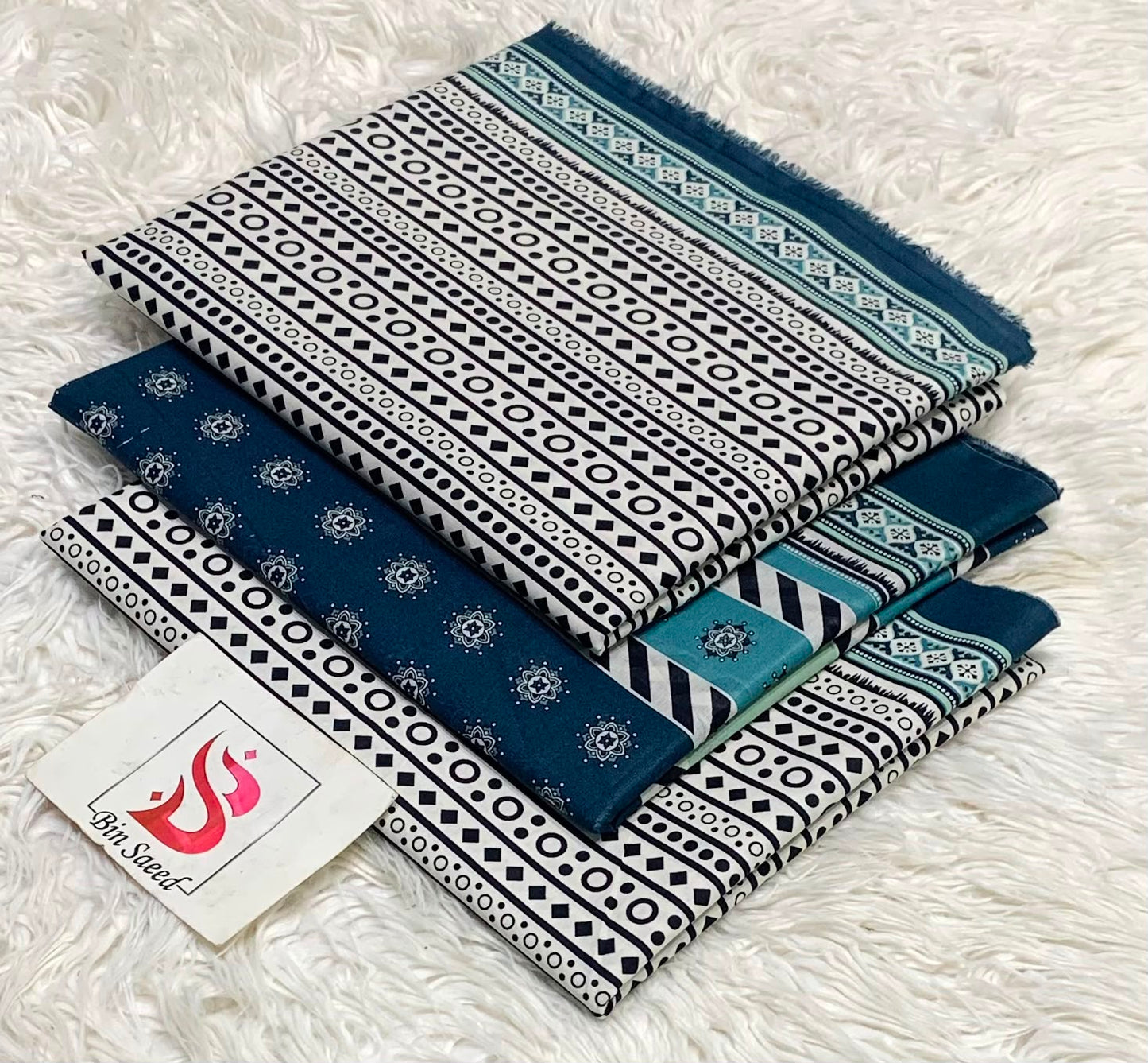 Bin saeed lawn orignal 3Pc