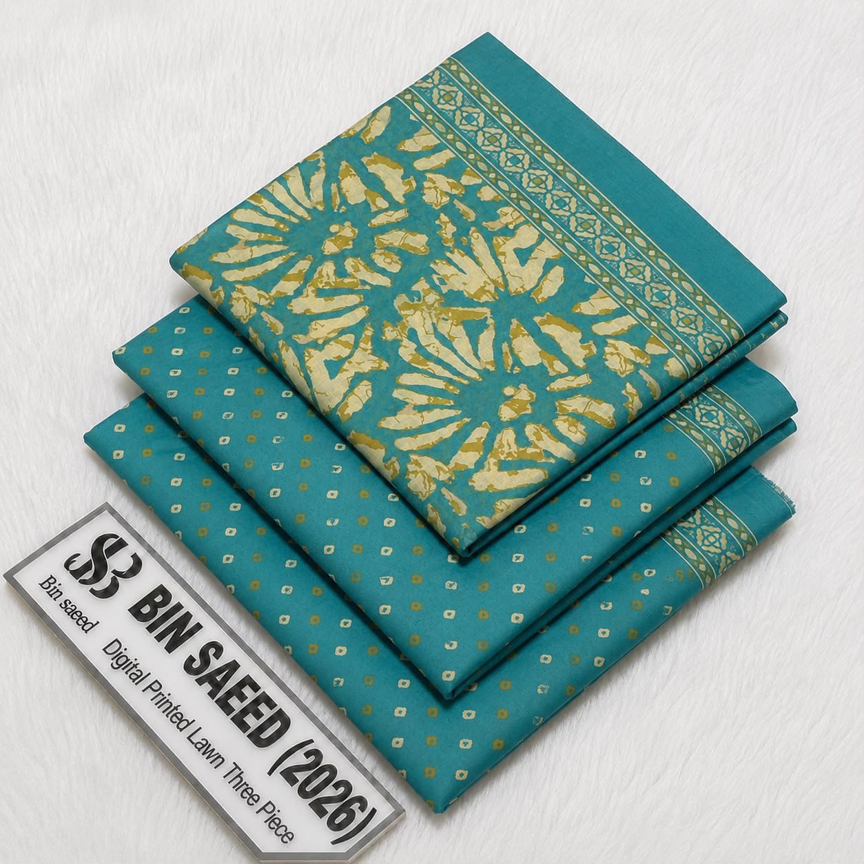 Bin saeed original lawn suits 3pc - My Store