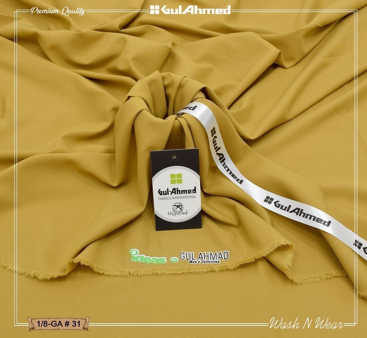 Ideas by Gul Ahmed Wash and Wear Men Unstitched Suit - Fabiha Online Store