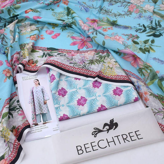 Latest Beechtree Lawn 3Pc Suits | Summer Casual Wear