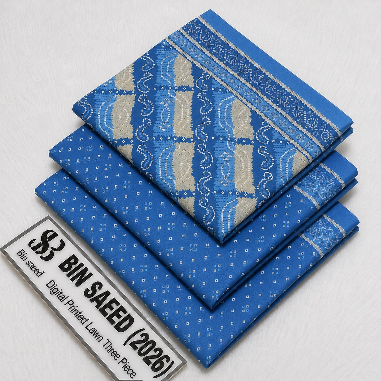 Bin saeed original lawn suits 3pc - My Store
