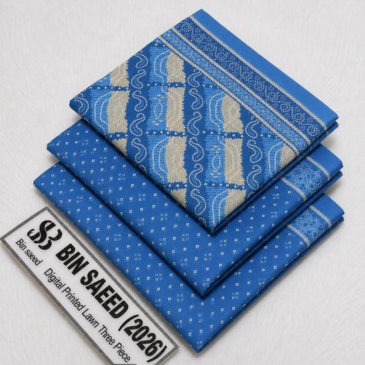 Bin saeed original lawn suits 3pc - My Store