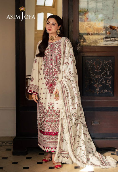 Asim Jofa Pour Lawn Embroidered Lawn Suit 9070 with Digital Printed