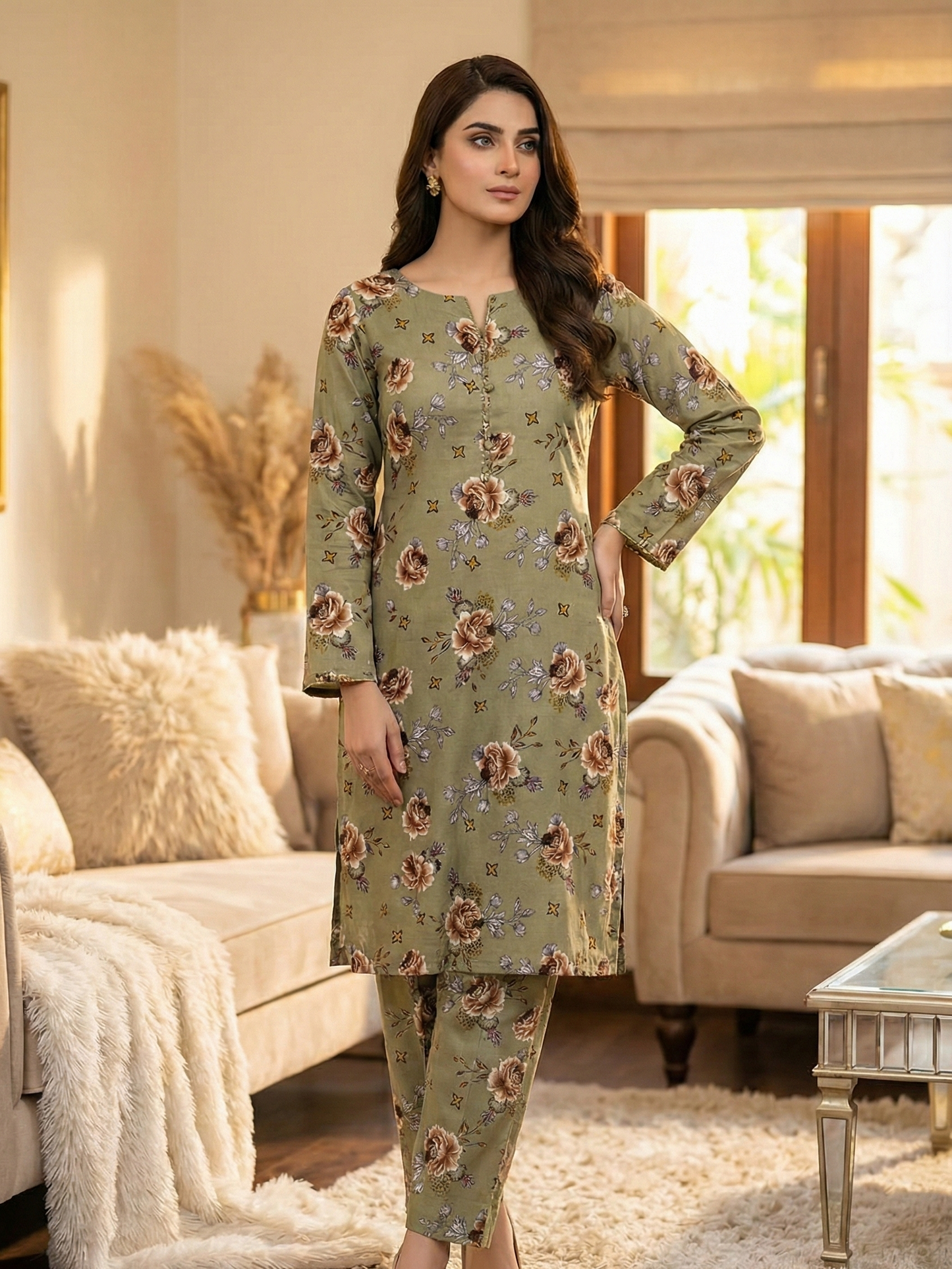 Orient Allover Printed Lawn 2-Piece Suit (Orignal)