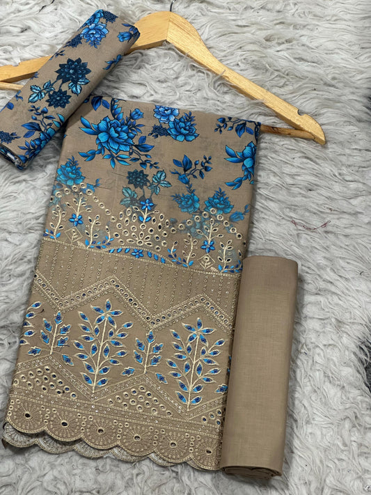 Bint-e-Naaz Orignal 2-Piece Lawn | Chicken Kari Daman