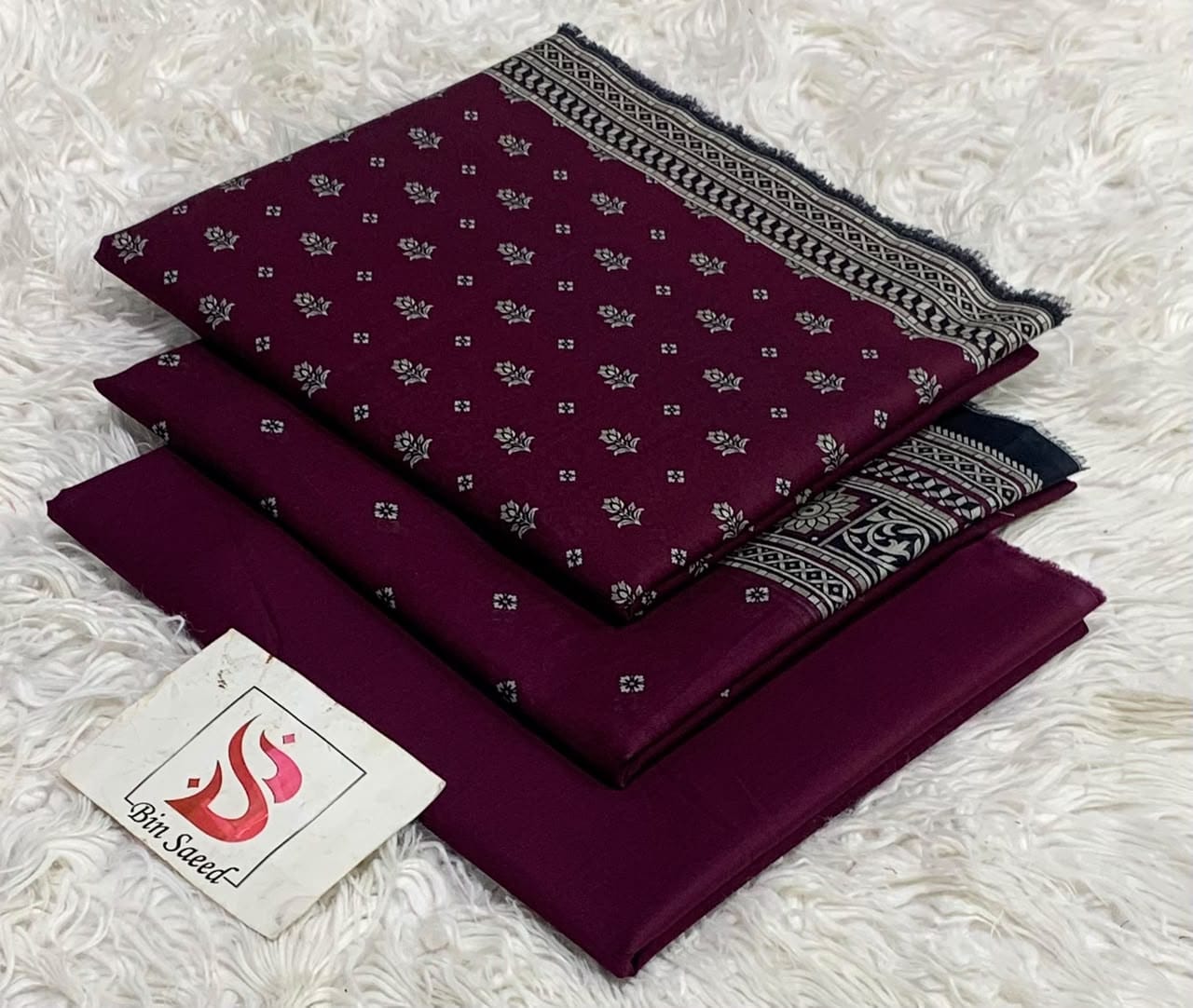 Original Bin Saeed Lawn 3 Piece Unstitched Suit 2026 Collection
