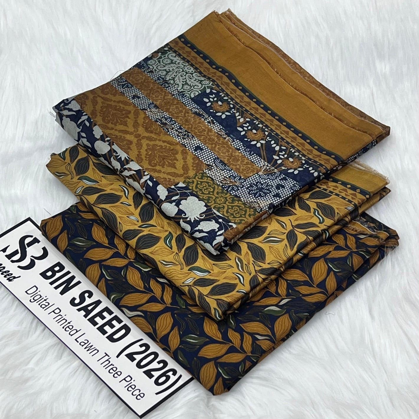 Bin saeed original lawn suits 3pc - My Store