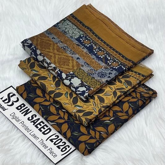 Bin saeed original lawn suits 3pc - My Store