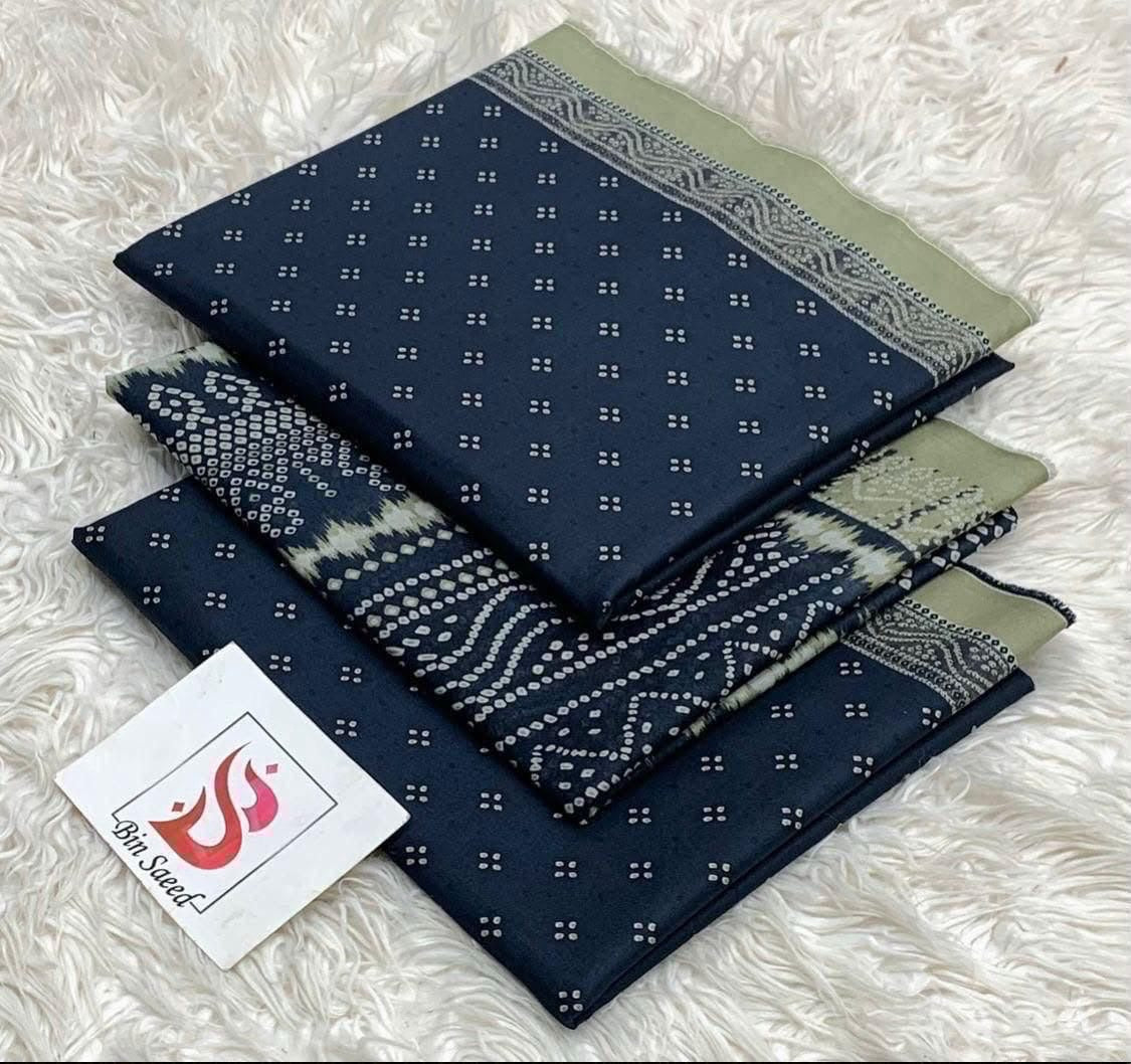 Original Bin Saeed Lawn 3 Piece Unstitched Suit 2026 Collection