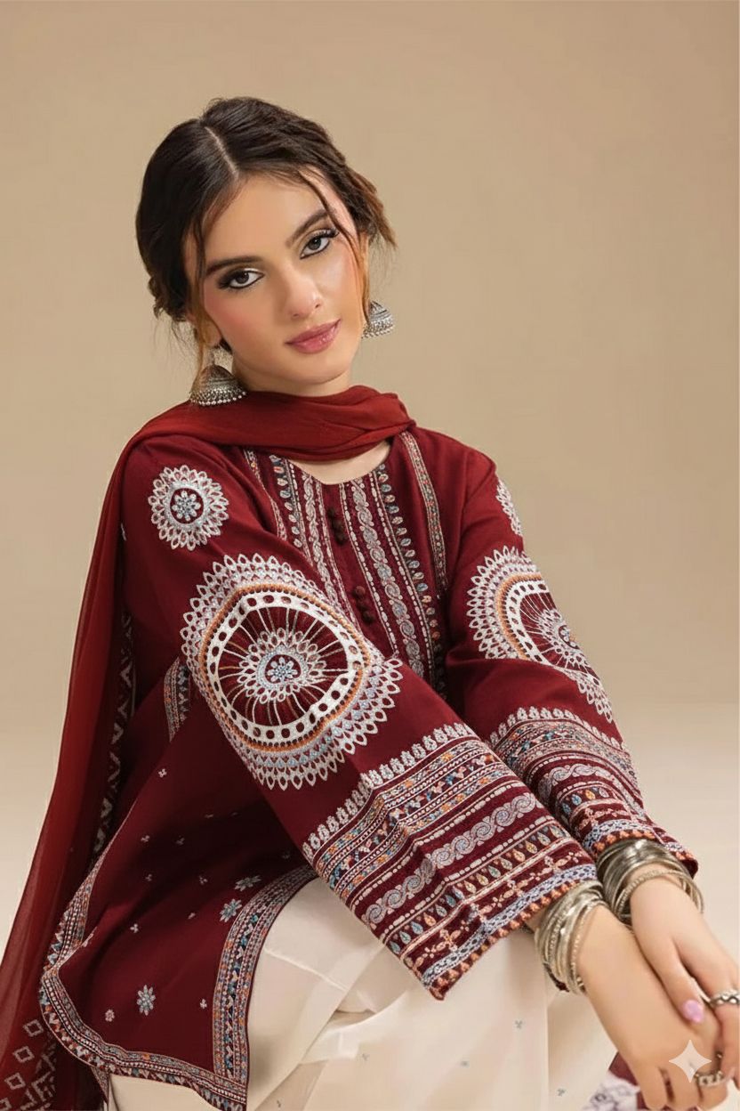 Jazmin 3p Lawn Suit 2026