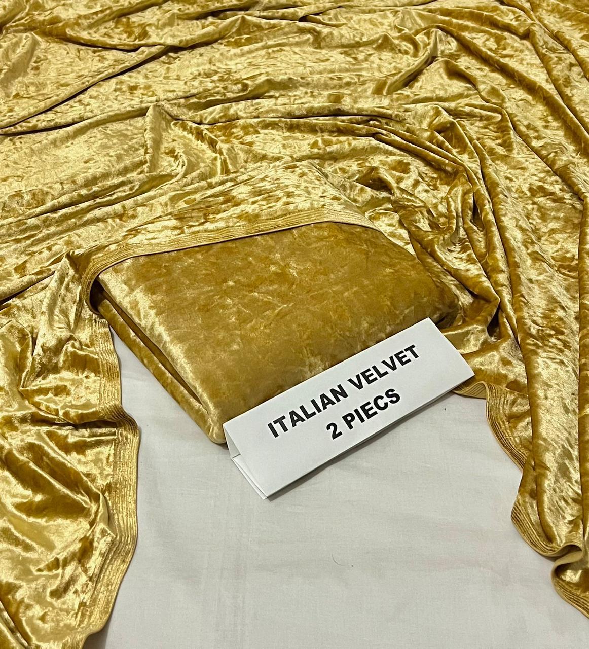 Imported italian Velvet 2 piece Original Collection