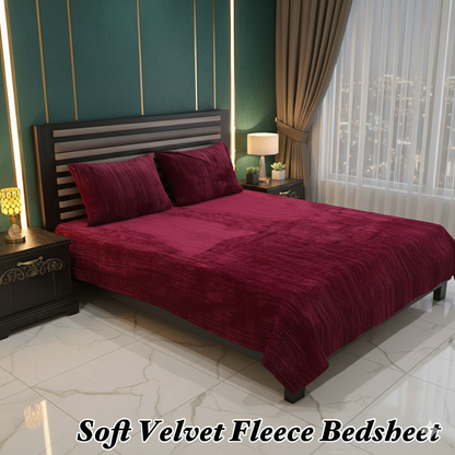 Soft Velvet Fleece Bedsheet