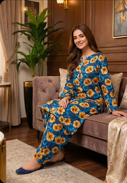 Luxury Branded Khaddar 2-Piece | Premium Winter Fabric